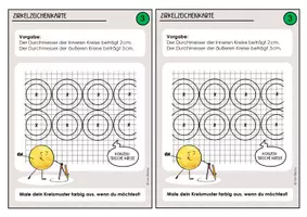 Vorschau - Aufgabenkarten - Zirkel Zeichenkartei (30 Karten) - Seite 3
