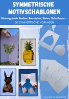 Vorschau - Mal- und Bastelvorlagen - Symmetrische Motivschablonen, Legeschablone, Schablone - Deckblatt