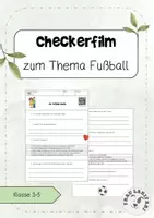 Vorschau - Arbeitsblätter - Checkerfilm zum Thema Fußball Klasse 3-5 - Deckblatt