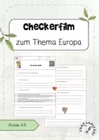Vorschau - Arbeitsblätter - Checkerfilm zum Thema Europa Klasse 3-6 - Deckblatt