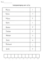 Vorschau - Arbeitsblätter - Lesespaziergang zum ck/tz für die 1. und 2. Klasse dreifach differenziert - Seite 1