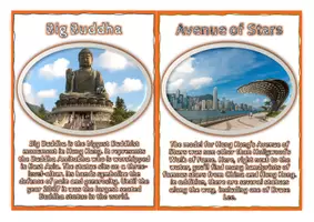 Vorschau - Arbeitsblätter - Fact Cards - HONG KONG mit QUIZ (2-fach differenziert) - Seite 1