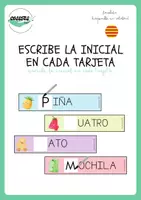 Vista previa - Refuerzo / NEE / Materiales de apoyo - ESCRIBE LA INICIAL EN CADA TARJETA - Portada