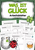 Vorschau - Arbeitsblätter - Glück Arbeitsblätter - Deckblatt