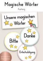 Vorschau - Poster - Magische Wörter / Aushang - Deckblatt