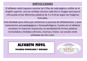 Vista previa - Juegos / Gamificación - ALFABETO MÓVIL - Mis primeras palabras - página 1