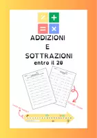 anteprima - Esercizi - Schede stampabili. Addizioni e sottrazioni entro il 20 - Pagina di copertina