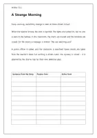 Vorschau - Stundenentwürfe - A Strange Story: Introducing the passive voice - Deckblatt
