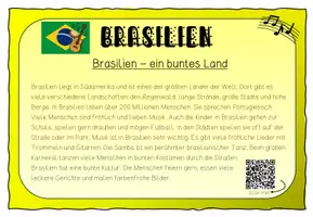 Vorschau - Bildkarten - Musikalische Reise um die Welt - Brasilien Infokarten - Seite 3