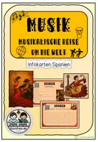 Vorschau - Bildkarten - Musikalische Reise um die Welt - Spanien Infokarten - Deckblatt