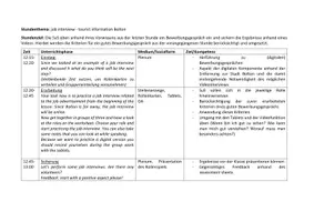 Vorschau - Stundenentwürfe - Unterrichtseinheit: world of jobs - preparing an interview - Deckblatt