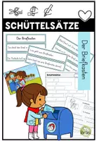 Vorschau - Arbeitsblätter - Schüttelsätze - Der Briefkasten - Leseförderung & Satzverständnis - Kurzgeschichte - Deckblatt