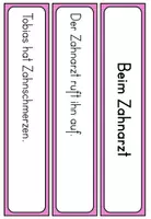 Vorschau - Arbeitsblätter - Schüttelsätze - Beim Zahnarzt - Leseförderung & Satzverständnis - Kurzgeschichten - Seite 2