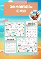 Vorschau - Arbeitsblätter - Sommerferienbingo - Deckblatt