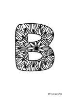 Vorschau - Mal- und Bastelvorlagen - Mandala Alphabet zum Ausmalen (Groß- & Kleinbuchstaben, Umlaute, Zahlen & Sonderzeichen) - Seite 2