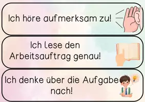 Vorschau - Poster - Tafelmaterial Selbstständig arbeiten - Seite 1