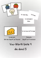 Vorschau - Bildkarten - dis donc 5! Unité 4 - Vokabel Karten - Deckblatt
