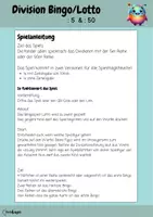 Vorschau - Spiele - Division Bingo/Lotto :5 , :50 - Seite 1