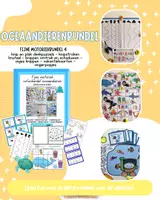 Voorbeeld - Oceaandierenbundel 4: 6 leuke fijne motoriek spellen! - Voorblad