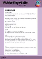 Vorschau - Spiele - Division Bingo/Lotto :6 , :60 - Seite 1