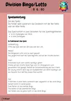 Vorschau - Spiele - Division Bingo/Lotto :8 , :80 - Seite 1