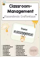 Vorschau - Poster - Klassendienste Giraffenklasse - Deckblatt