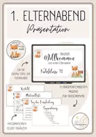 Vorschau - Präsentationen/Tafelbilder - Präsentation 1. Elternabend Fuchsklasse - Deckblatt