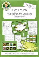 Vorschau - Arbeitsblätter - Forscherheft: Der Frosch (Sachunterricht Grundschule Klasse 1) - Deckblatt