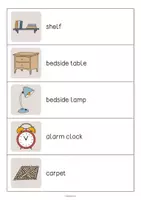 Vista previa - Juegos / Gamificación - Bedroom / Dormitorio: Running Dictation (Dictado en movimiento para la clase de inglés) - página 3