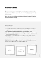 Vista previa - Juegos / Gamificación - Bedroom / Dormitorio: Memo Game (Juego para la clase de inglés) - página 1