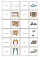 Vista previa - Juegos / Gamificación - Bedroom / Dormitorio: Memo Game (Juego para la clase de inglés) - página 2