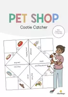 Vista previa - Juegos / Gamificación - Pet Shop / Tienda de animales: Cootie Catcher (Comecocos para la clase de inglés) - Portada