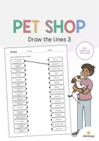 Vista previa - Hojas de trabajo - Pet Shop / Tienda de animales: Draw the lines 3 (Hoja de trabajo de inglés) - Portada
