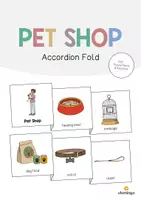 Vista previa - Manualidades / Dibujos para colorear - Pet Shop / Tienda de animales: Accordion Fold (Juego para la clase de inglés) - Portada