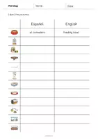 Vista previa - Hojas de trabajo - Pet Shop / Tienda de animales: Vocabulary Worksheet 3 (Hoja de trabajo de inglés) - página 2
