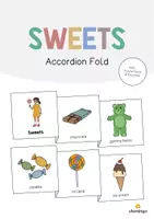 Vista previa - Manualidades / Dibujos para colorear - Sweets / Dulces: Accordion Fold (Juego para la clase de inglés) - Portada