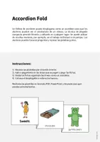 Vista previa - Manualidades / Dibujos para colorear - Sweets / Dulces: Accordion Fold (Juego para la clase de inglés) - página 1