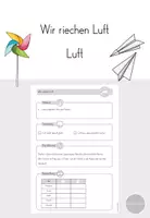 Vorschau - Arbeitsblätter - Luft - "Wir riechen Luft" Klasse 1 - 2 - Deckblatt