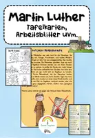 Vorschau - Arbeitsblätter - Martin Luther - Tafelkarten, Arbeitsblätter uvm - Deckblatt
