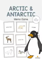 Vista previa - Juegos / Gamificación - Arctic & Antarctic / Ártico y Antártida: Memo Game (Juego para la clase de inglés) - Portada
