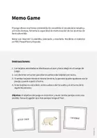 Vista previa - Juegos / Gamificación - Arctic & Antarctic / Ártico y Antártida: Memo Game (Juego para la clase de inglés) - página 1