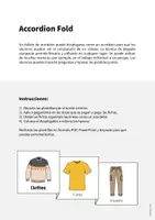 Vista previa - Manualidades / Dibujos para colorear - Clothes / Ropa: Accordion Fold (Juego para la clase de inglés) - página 1