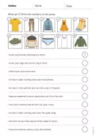Vista previa - Hojas de trabajo - Clothes / Ropa: What am I? - Worksheet (Hoja de trabajo de inglés) - página 2