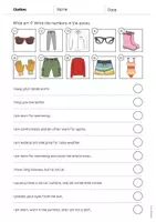 Vista previa - Hojas de trabajo - Clothes / Ropa: What am I? - Worksheet (Hoja de trabajo de inglés) - página 3