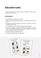 Vista previa - Juegos / Gamificación - Clothes / Ropa: Education Lotto (Juego para la clase de inglés) - página 1