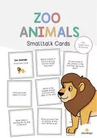 Vista previa - Tarjetas / Manipulativos - Zoo Animals / Animales del zoo: Smalltalk Cards (Tarjetas de conversación) - Portada