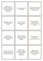 Vista previa - Tarjetas / Manipulativos - Zoo Animals / Animales del zoo: Smalltalk Cards (Tarjetas de conversación) - página 3