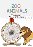 Vista previa - Juegos / Gamificación - Zoo Animals / Animales del zoo: Vocabulary Wheel of Fortune (Rueda de la suerte para la clase de inglés) - Portada