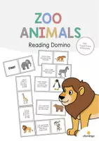 Vista previa - Juegos / Gamificación - Zoo Animals / Animales del zoo: Reading Domino (Juego para la clase de inglés) - Portada