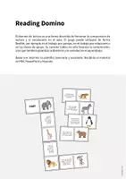 Vista previa - Juegos / Gamificación - Zoo Animals / Animales del zoo: Reading Domino (Juego para la clase de inglés) - página 1